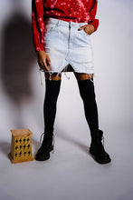 Load image into Gallery viewer, Dark Side Denim Skirt