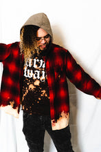 Load image into Gallery viewer, Buffalo Fire Hooded Flannel