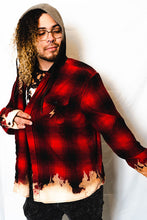 Load image into Gallery viewer, Buffalo Fire Hooded Flannel
