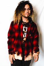Load image into Gallery viewer, Buffalo Fire Hooded Flannel