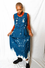 Load image into Gallery viewer, Winter Wonderland Vintage Denim Dress