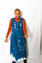 Load image into Gallery viewer, Winter Wonderland Vintage Denim Dress
