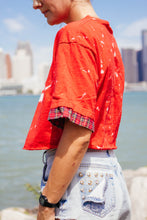 Load image into Gallery viewer, Free the Nipple Red 'n Plaid Crop