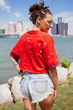 Load image into Gallery viewer, Free the Nipple Red 'n Plaid Crop