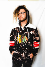 Load image into Gallery viewer, Blackhawks Old School Splatter Hoodie
