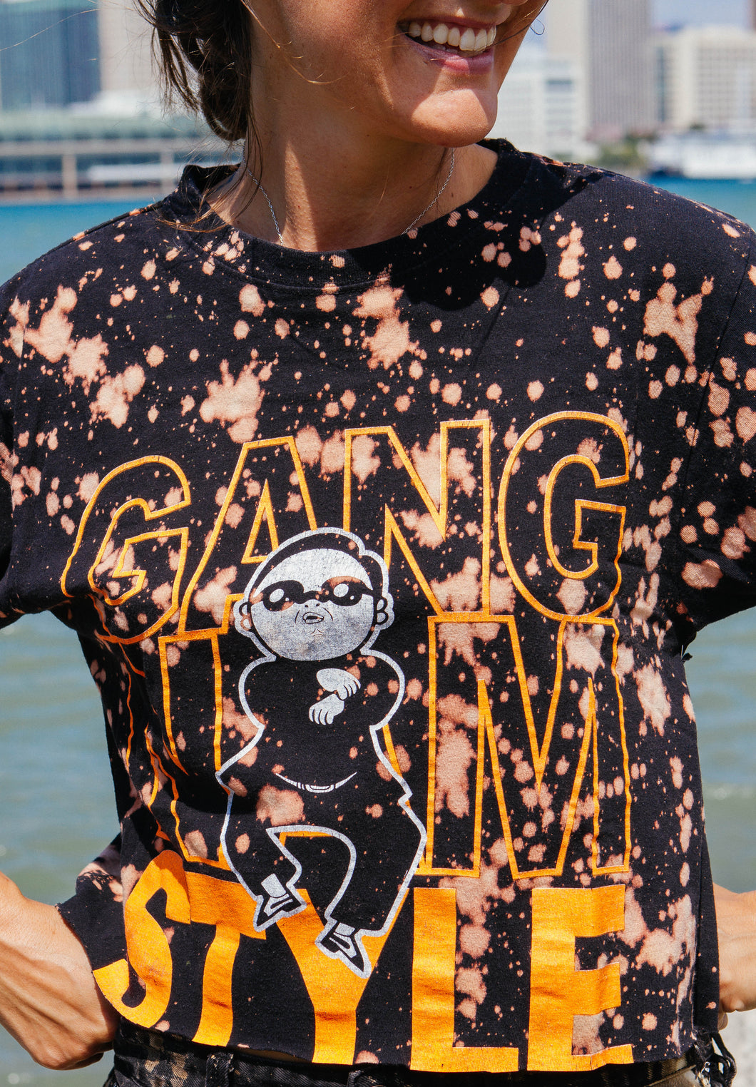 GangNam Style Splatter Crop